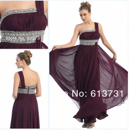 VESTIDO LONGO GRAPE CHIFFON STRAPLESS